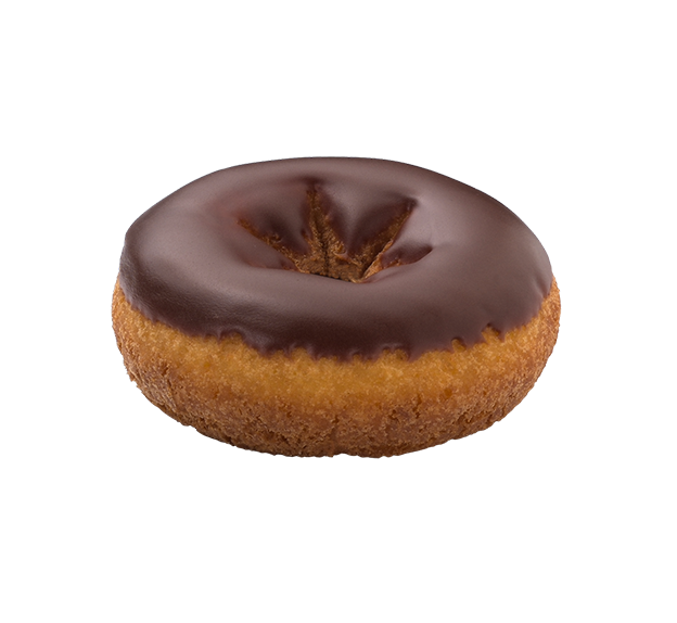 Chocolate Frosted Cake Donut