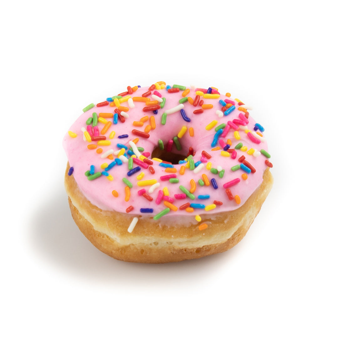 Pink Sprinkled Raised Donut