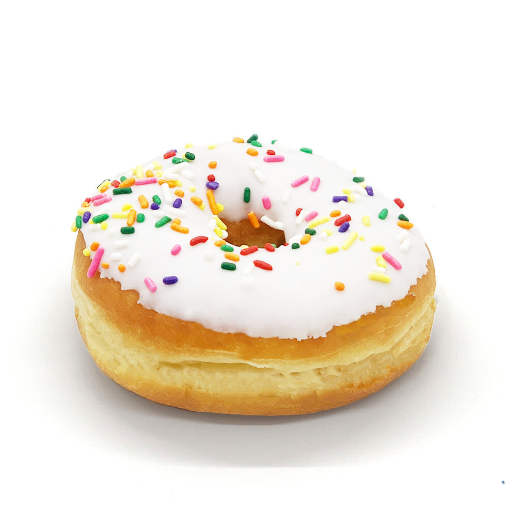 White Sprinkled Raised Donut – Wuollet Bakery