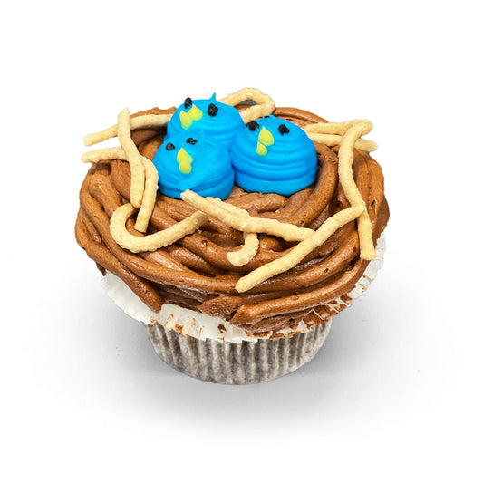 Blue Birds Nest Cupcake