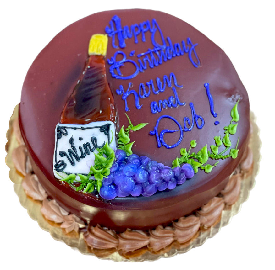 Red Wine and Grape Vine Cake