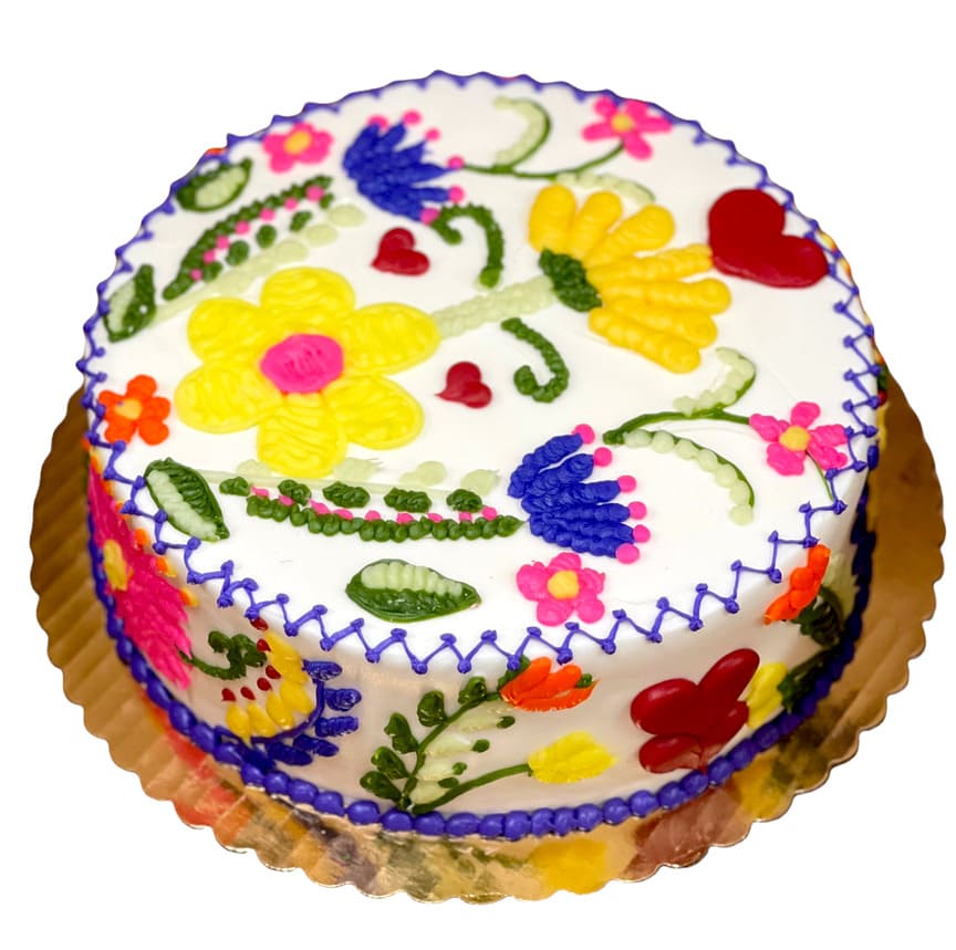 Mexican Embroidery Cake