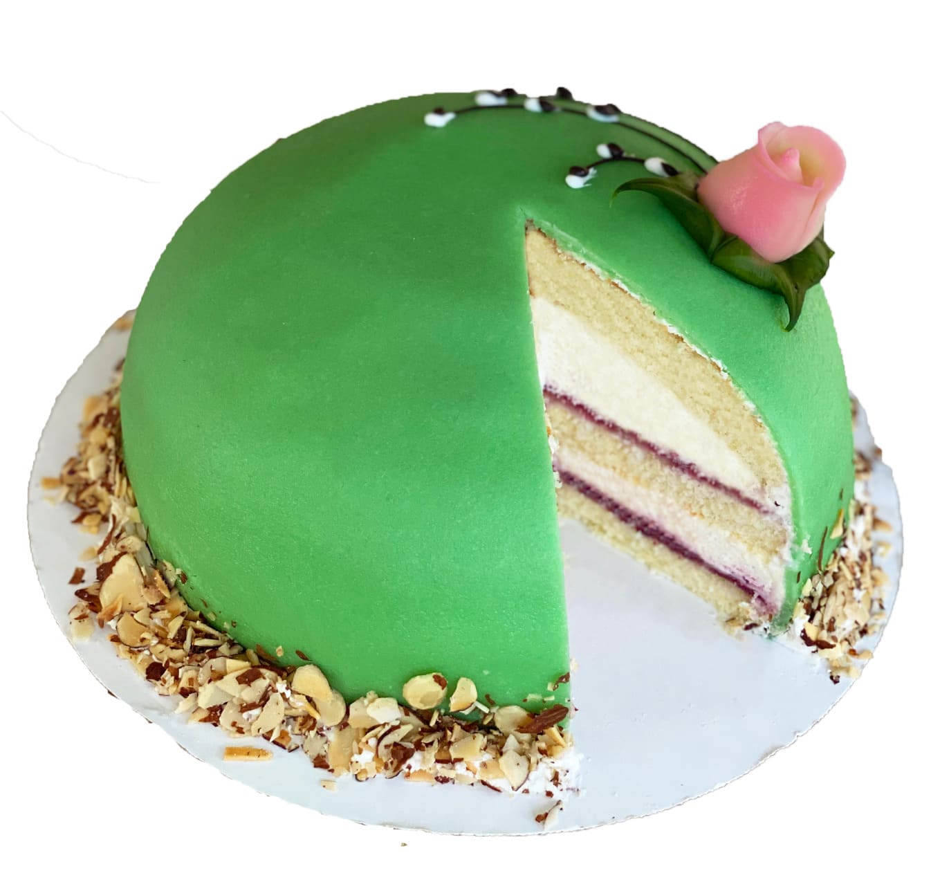 Order Elegant Vanilla Cake Online, Price Rs.595 | FlowerAura